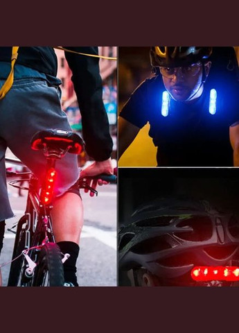 Велосипедний ліхтар задній акумуляторний AS1010 габаритні вогні вело фара червоне світло 4 режими WD (297330915)
