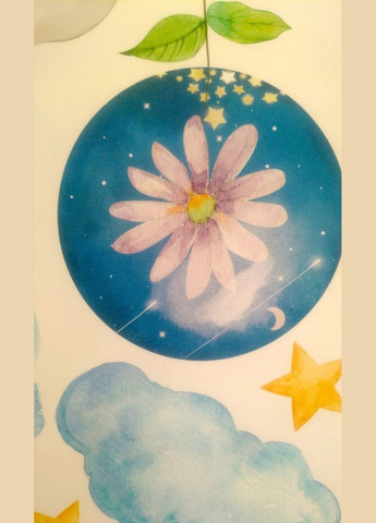 Наклейки 3 слона на повітряних кульках (лист 60 х 90 см) Б23-1 SDQ-AB No Brand (302242530)