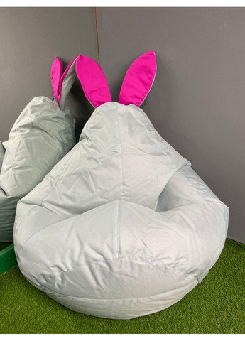 Крісло - мішок груша Зайчик, XXL - 140х100 Оксфорд 314+вушка 579 SkyPuff (361258184)
