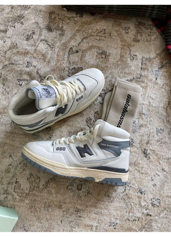 КРОССОВКИ ЖЕНСКИЕ NEW BALANCE 650 HIGHT LEONE DORE GREY НЬЮ БЕЛАНС 650 No Brand серые демисезоны (368869996)