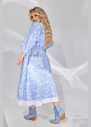Блакитна женское свободное платье из софта цвет голубой р.50/52 450396 New Trend