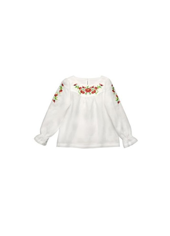 Белая вышиванка из льна для девочек модный карапуз Trendy Tot лен (370972641)