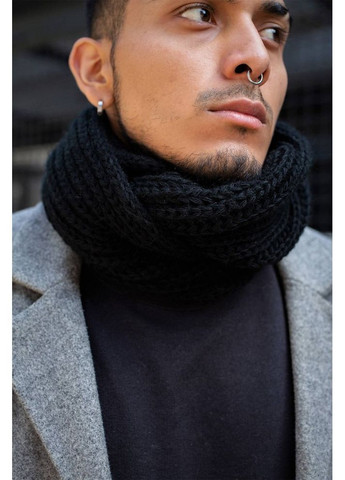 Шарф Хомут черный Scarf Black Man Without (362501562)