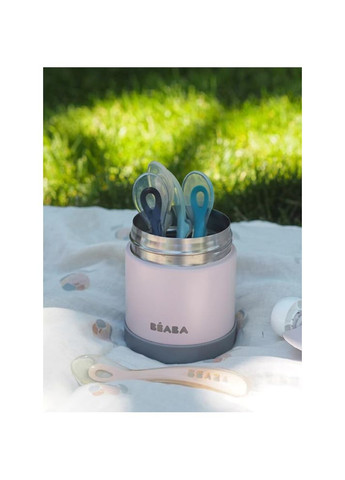 Термос для еды 300мл. розовый/серый, арт. 912908 Beaba (369668986)