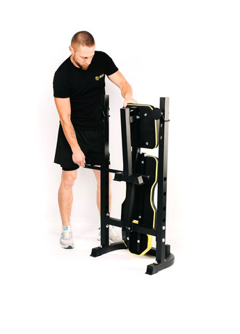 Тренувальна лавка WB-003 горизонтальна для жиму зі стійкою під штангу Besport (360801964)