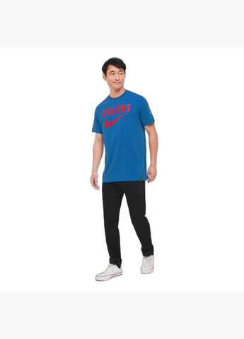 Розовая футболка мужская fcbnk hm swoosh tee pink dj1357-403 Nike