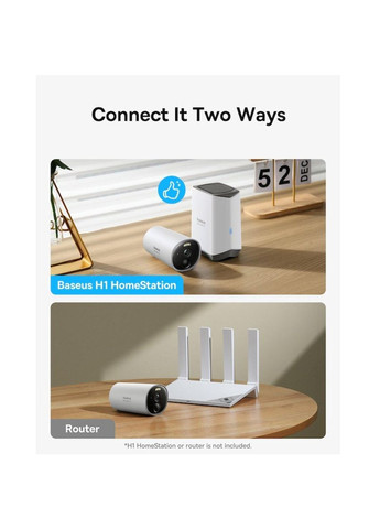 IP-камера видеонаблюдения Security B1 Outdoor Camera 2K White Baseus (364203474)