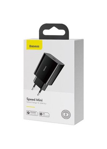 МЗП Speed Mini Quick Charger 1C 20W EU Black Baseus (297456207)