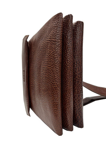 Сумка барсетка чоловіча із натуральної шкіри коричнева тиснена (Д/Ш/В) 22/8/25(см) Karya (336377919)