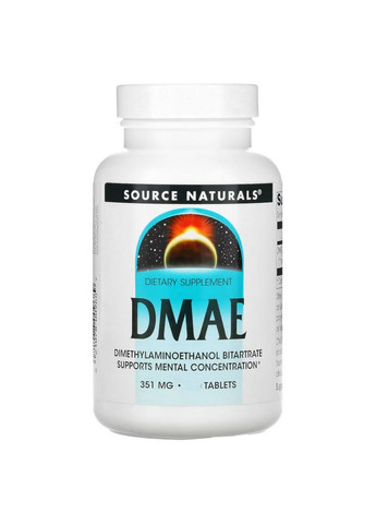 Натуральна добавка DMAE, 50 таблеток Source Naturals (293337861)