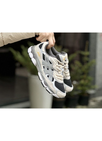 Сірі Осінні кросівки чоловічі asics gel nyc grey асікс гель нюк No Brand