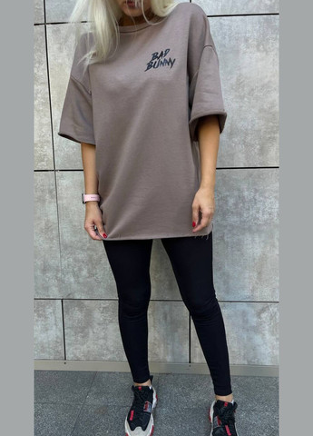 Женская футболка оверсайз с принтом на спине. MonCher - (346474814)