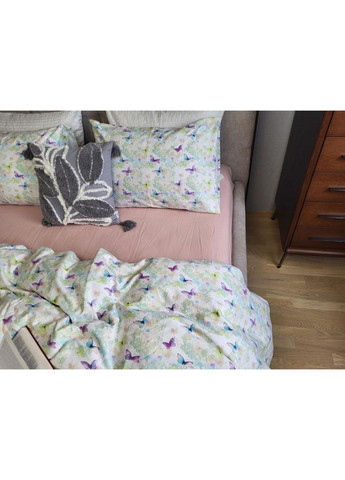 Постельное белье с резинкой Волшебница/пудра, фланель(байка) Евро размер, наволочки 50/70 No Brand (364218253)