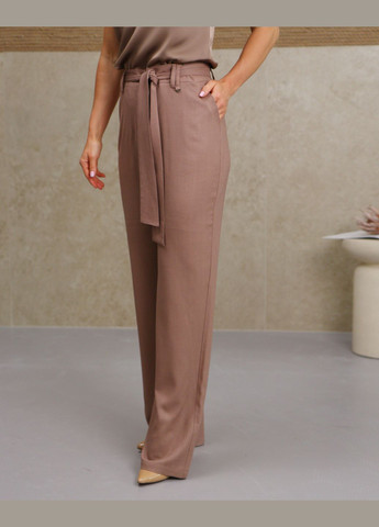 Женские белые брюки лен No Brand (347234593)