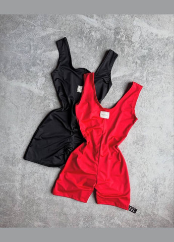 Комбінезон No Brand комбінезон-шорти однотонний червоний спортивний, кежуал дайвінг