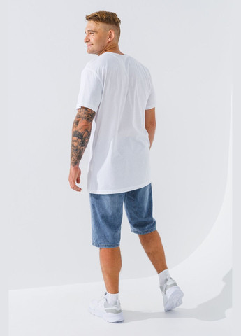 Біла футболка з принтом чоловіча p-mb02315 shop (2000990675569) LAWA