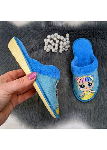 Бирюзовые тапочки детские Белста