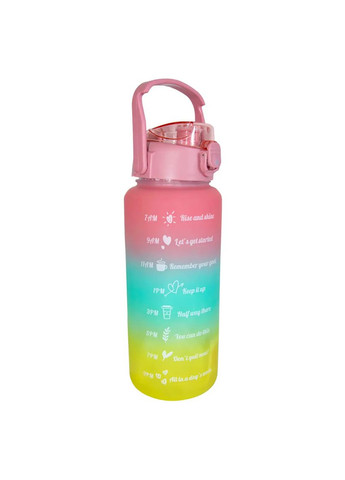 Спортивная Бутылка для воды и напитков Набор 3 шт. (500 мл, 900 мл, 2 л) YP65 - Фляга Градиент для Тренировок (602307135B) Clefers (303340181)