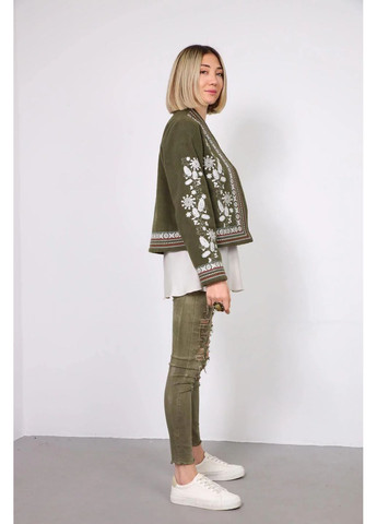 Оливковый женский женский пиджак с вышивкой ESQ -