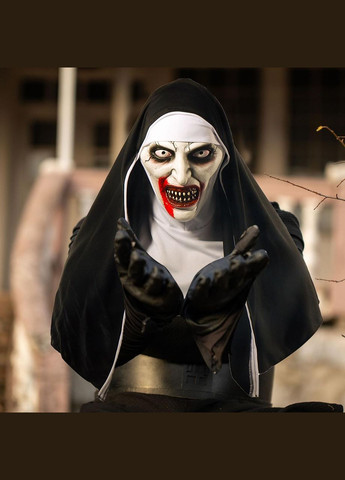 Маска на Хелловін ручної роботи Черниця Nun 28х30х5см [F02B32F3-02] Heitan No Brand (307837742)