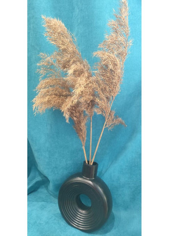 Чорна ваза в формі кола. Декор ручної роботи з гіпсу Handmade (361055970)