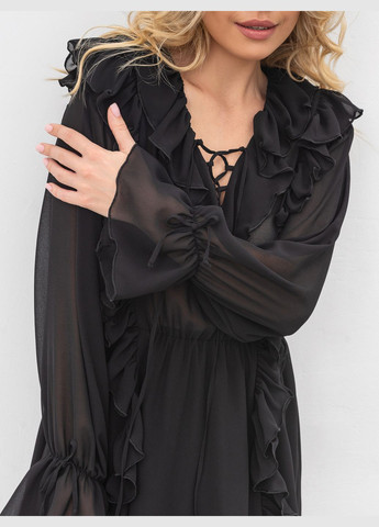 Чорна сукня Romashka однотонна