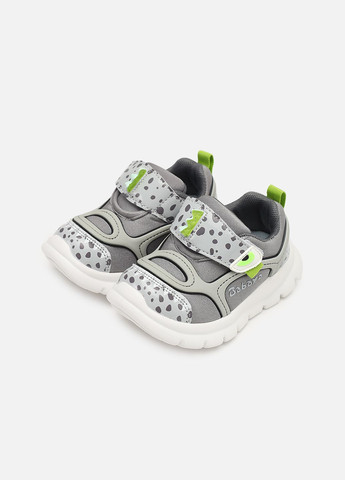 Сірі Осінні кросівки на пласкій підошві для хлопчика колір сірий цб-00269327 No Brand