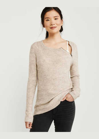 Бежевий демісезонний светр жіночий - светр af6021w Abercrombie & Fitch