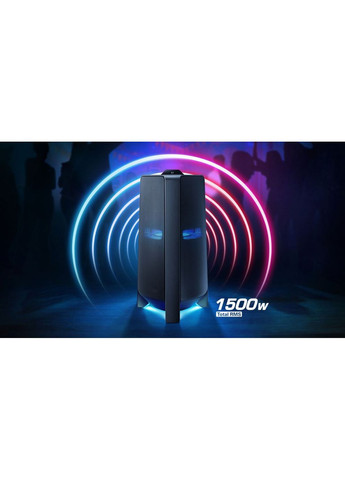 Акустическая система MX-T70/RU MX-T70 1500Вт, 2.0, BT, USB, 3.5 Mini Jack, IPX5, Party Lights+, SBC, AAC, aptX, черный Samsung (361965399)