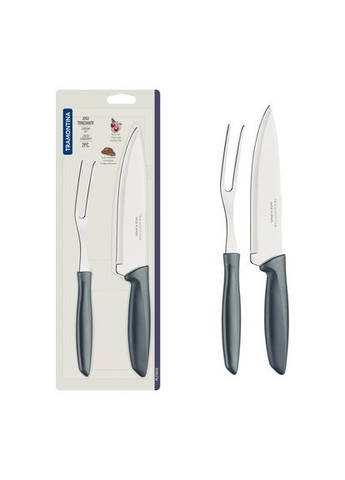 Набір ножів Plenus grey, 2 предмети Tramontina комбінований,
