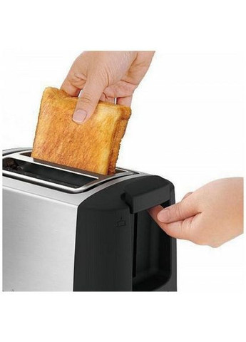 Тостер Confidence, 850Вт, пластик+метал, черный+нерж Tefal (315435550)