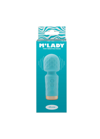 Вібромасажер M’Lady Mini Vibrating Wand Teal BMS (371771206)