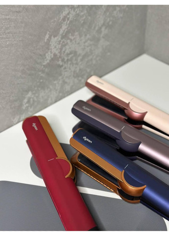 Выравниватель для волос Airstrait бордовый для сушки и выравнивания волос с ионизацией, premium copier, гарантия 12 мм Dyson (370639630)