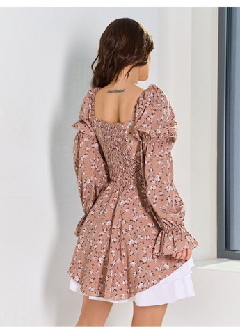 Бежевое повседневный платье issa pus a-594 бежевый ISSA PLUS