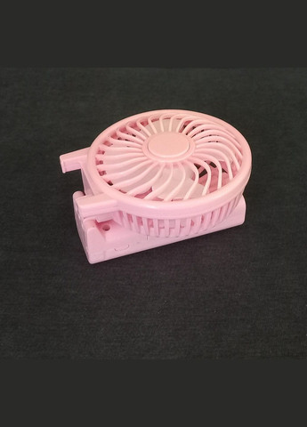 Портативный ручной вентилятор TOYS на батарейках розовый No Brand (302517929)