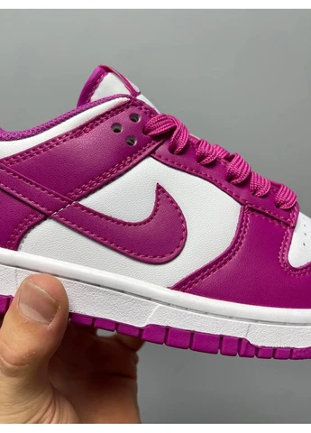 КРОССОВКИ ЖЕНСКИЕ NIKE SB DUNK LOW ACTIVE FUCHSIA НАЙК СБ ДАНК No Brand комбинированные демисезоны (392030109)