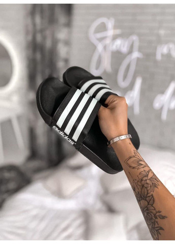 КРОСІВКИ ЖІНОЧІ ADIDAS BLACK WHITE 5 АДІДАС No Brand чорні демісезони (369387227)