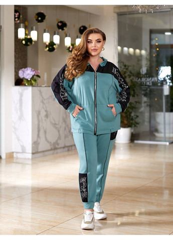 Спортивний костюм жіночий великих розмірів Style Point (349454921)