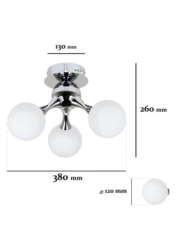 Люстра 7529817-3 CR+WH Levistella (397832906)