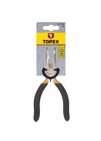 Плоскогубці (130 мм) подовжені вигнуті (22589) Topex (306551076)