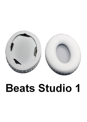 Амбушури + накладка на на наголов'ї Monster Studio 1 Білий Beats by dr. Dre (346058994)