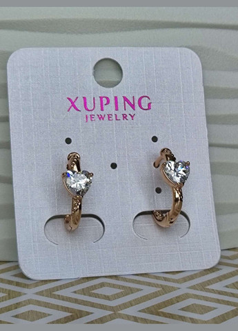 Сережки ксюпінг xuping серце позолота медзолото Xuping Jewelry (336190206)