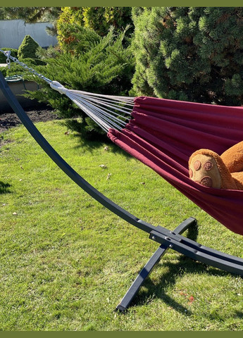 Монотонный гамак WISH бордовый двухместный XXL 200х150 WCG (346529496)