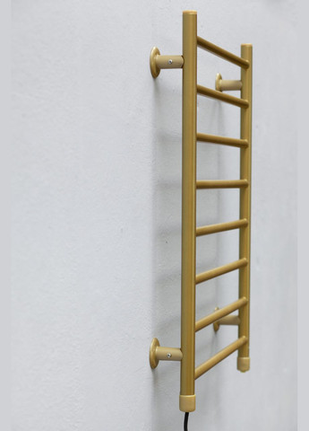Полотенцесушитель электрический Лесенка золото L с кнопочным регулятором мощности "Зима-Лето" Теплий світ (317937527)