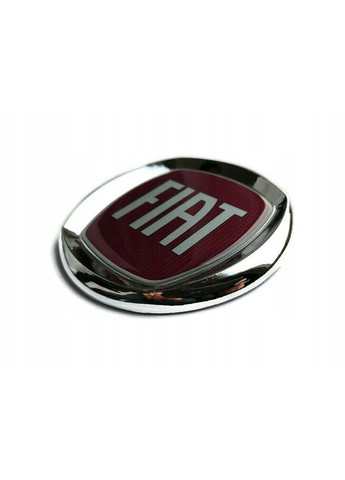 Емблема (Красна + Хром) 120 мм (на скотчі) FM0494S1 Fiat (369612050)