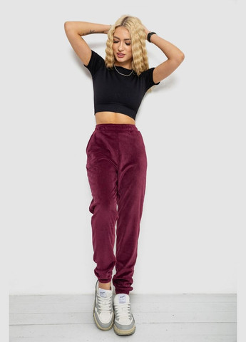 Спортивные штаны женские велюровые, цвет бежевый, 238R58646 Anello (332209037)