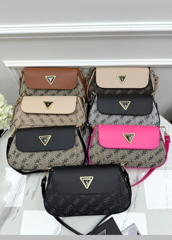 Сумка багет бежевый+корич. No Brand (322376316)