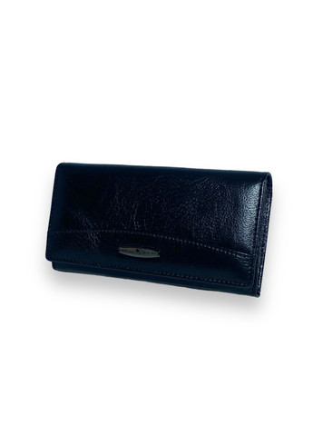Жіночий гаманець натуральна шкіра 4 відділи 2 на блискавці розмір: 18*10*3 см чорний Kochi (266912096)