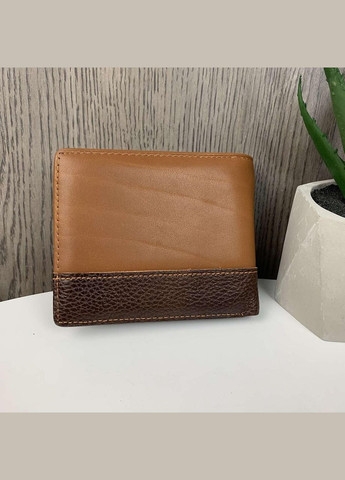 Чоловічий шкіряний гаманець портмоне з ковбоєм натуральна шкіра коричневий Gubintu (334730696)