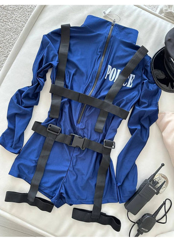 Синій демісезонний жіночий рольовий костюм | синя спокуса Vital-Textile 113/68